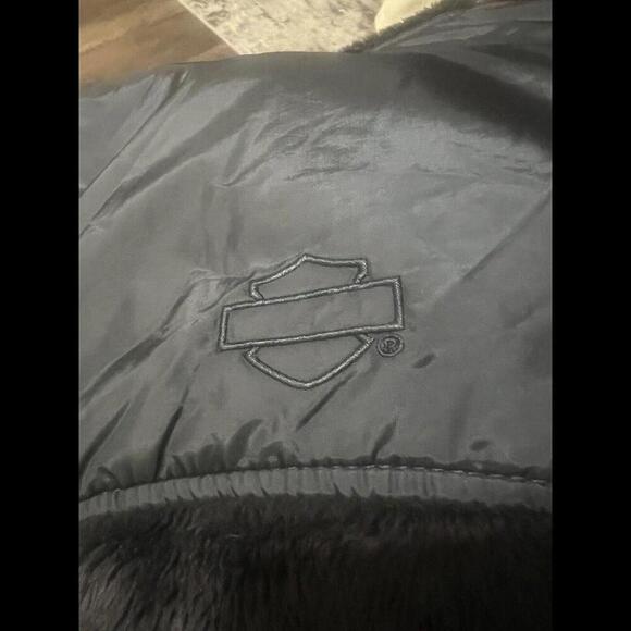 Harley-Davidson Authentic Hooded Fleece Jacket Full Zip Womens Small Harley Logo - Picture 4 of 7